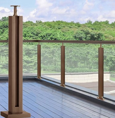 Glass Panel with Posts